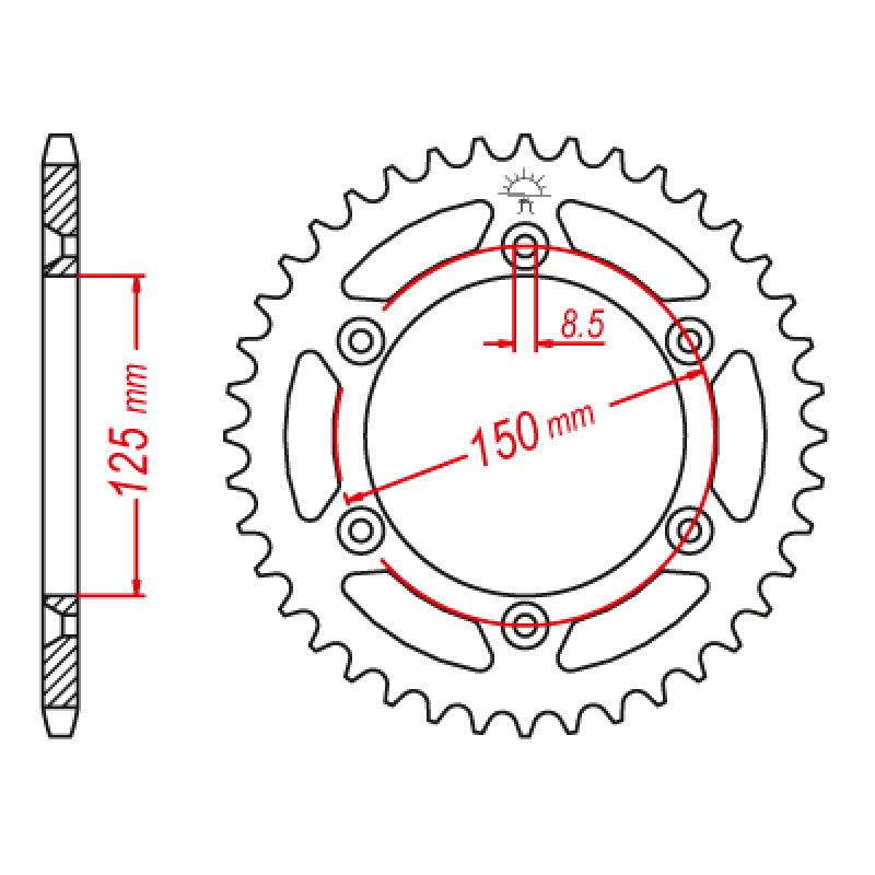 ITL SP RR.KTM 48T 520P 5461005-148       0897-48T 111180