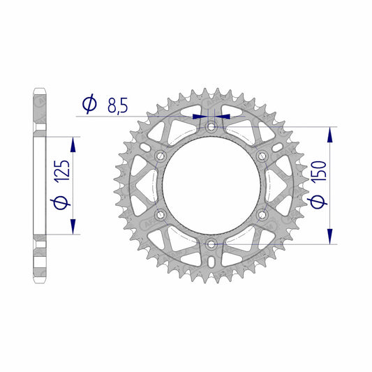 AFAM SPR.RR. KTM 546-10051-51 51T (72304-51). 72304_51