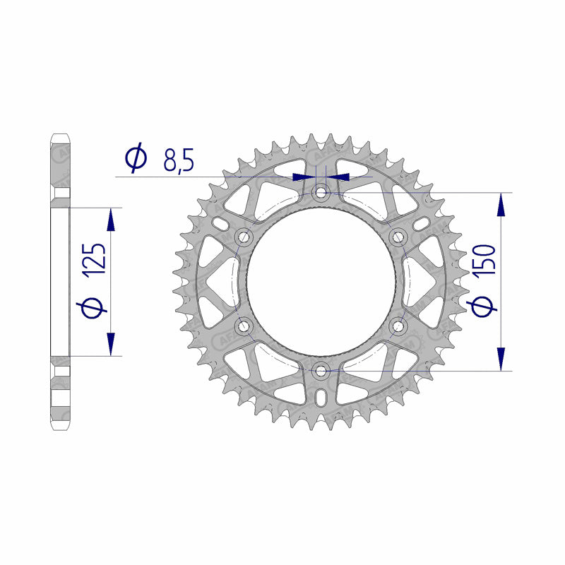 AFAM SPR.RR. KTM 546-10051-52 52T (72304-52). 72304_52