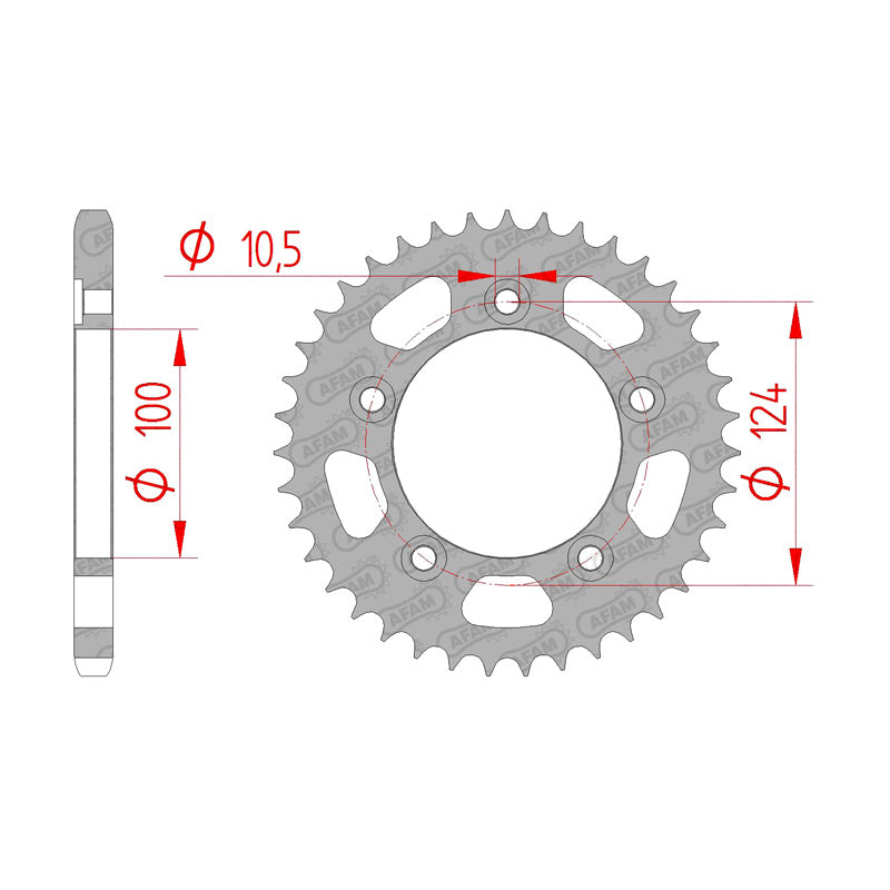 AFAM RR.SPR.  39T DUCATI 749S 03-06 (50612). 50612-39
