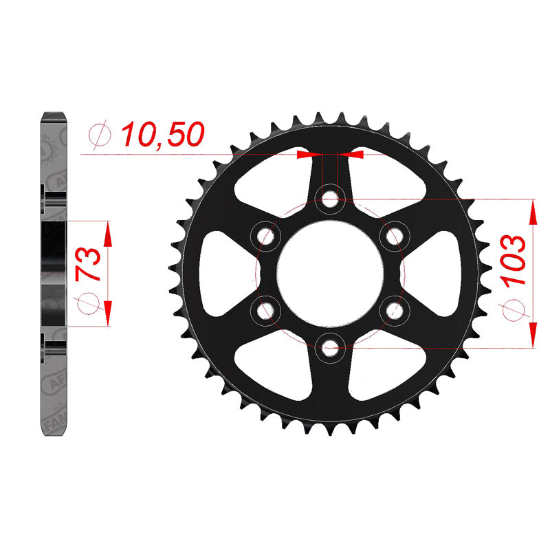 AFAM AFAM SP.RR.43T DUCATI 950 17-18 50807-43