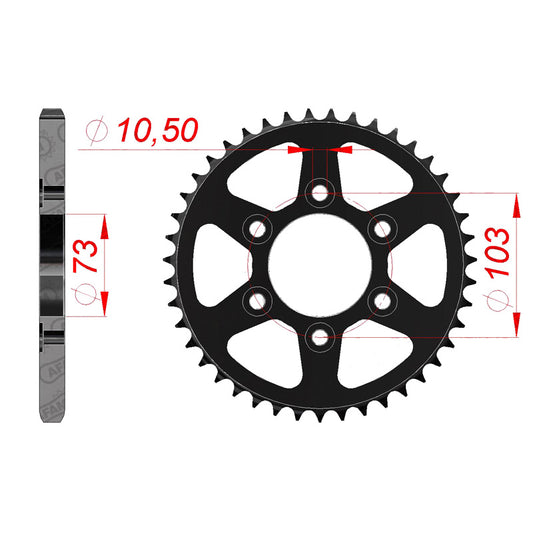 AFAM AFAM SP.RR.43T DUCATI 950 17-18 50807-43
