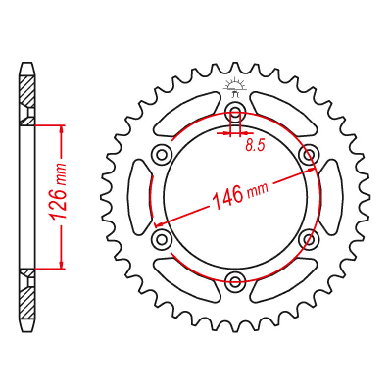 ITL SP RR.41T 520P DRZ400DR350 ETC..-14E00 0808-41T. 111245