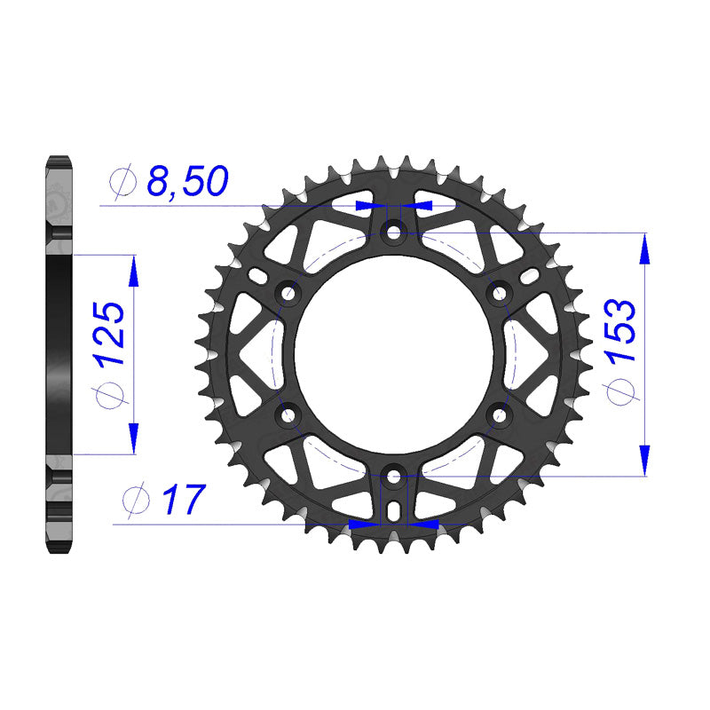 AFAM SPR.RR ALLOY 50T CR125250500 CRF450 11212-50T. 11212_50