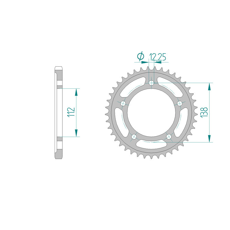 ITL SPR.RR.42T CBR600/VT750 98-02/CB600 04-06. 111361