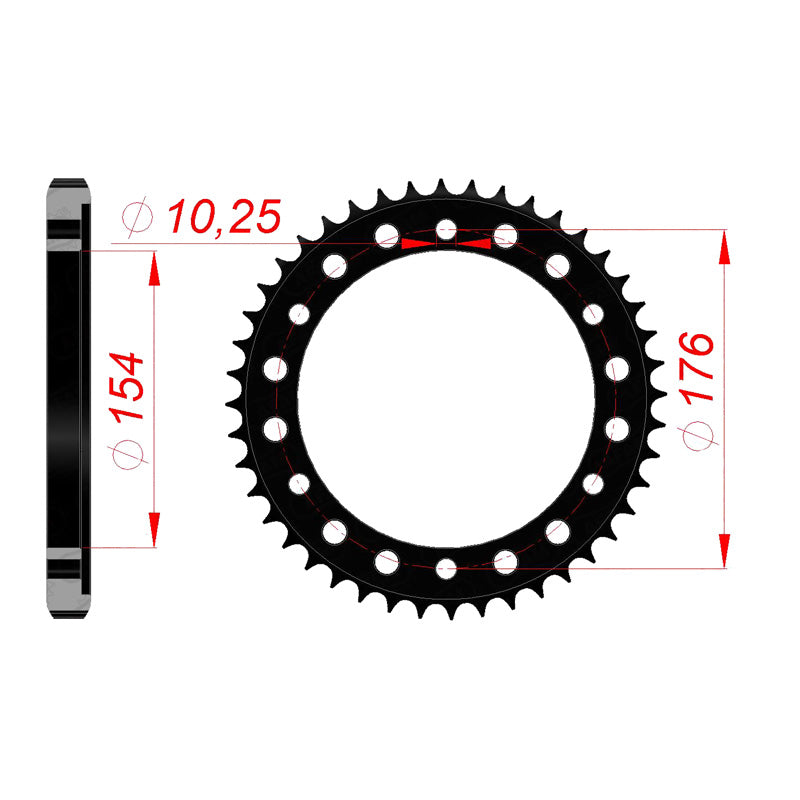 AFAM SPR.RR.AFAM 44T CB1000R 11-12 10801-44