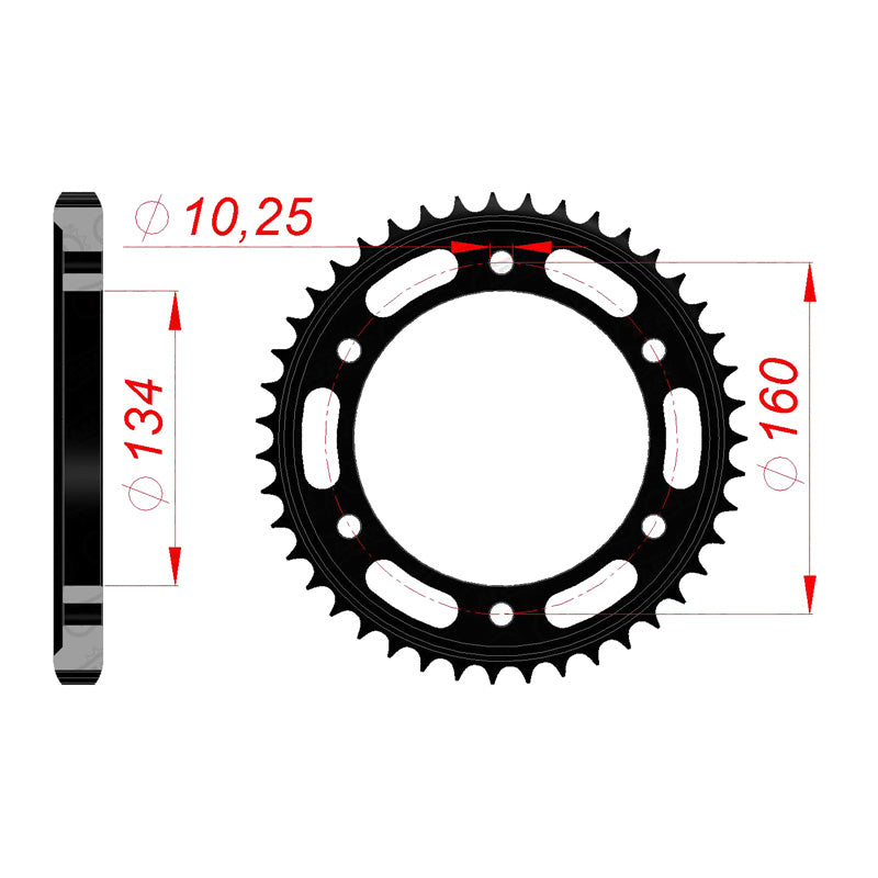 AFAM SPR.RR.CBR929/VTR 00-04/1000RR 04-07 42T 530P. 10616-42