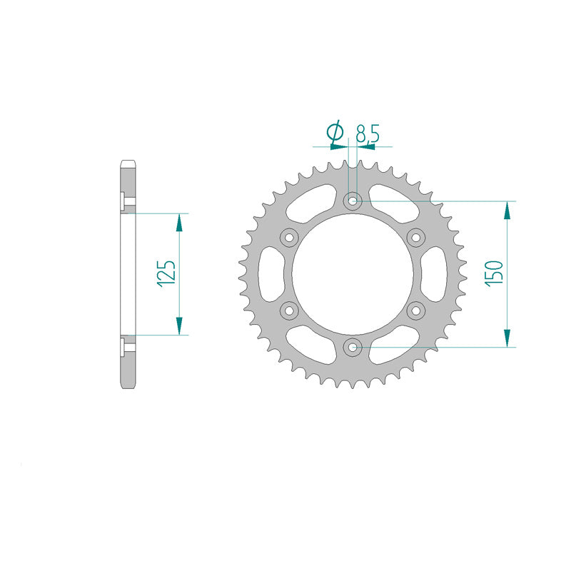 ITL SP RR.45T 520P 12H -KZ1-670 XR650L 93-05 0210-45T 111371