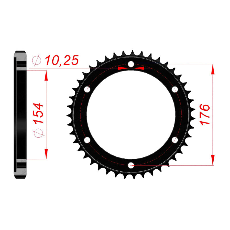 AFAM AFAM RR 43T 530P VFR800/ABS 02-06 6HO 10619. 10619-43