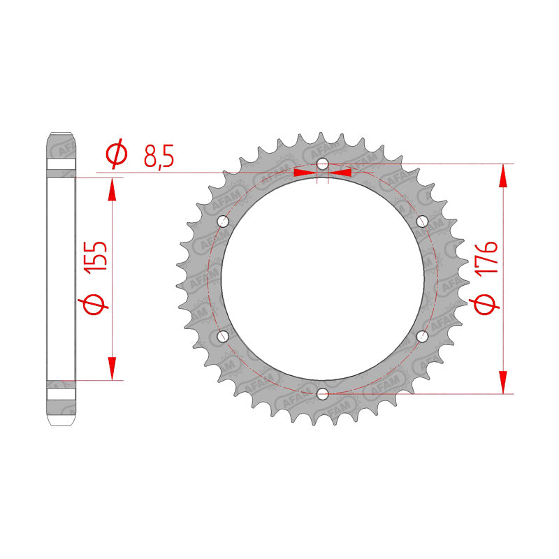 AFAM AFAM RR.43T TRIUMPH SPEED TRIPLE/DAYTONA. 86601-43