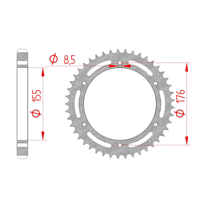 AFAM AFAM RR.45T TRIUMPH SPEED TRIPLE/DAYTONA. 86601-45