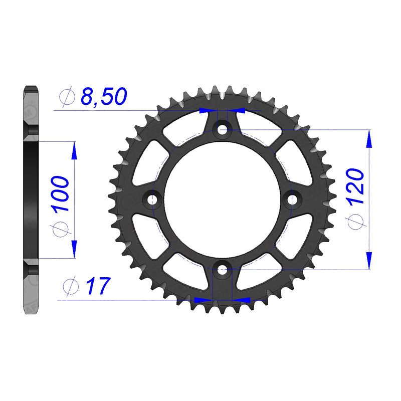 AFAM SPR.RR.47T ALLOY YZ65 2018 13116+47 13116_47