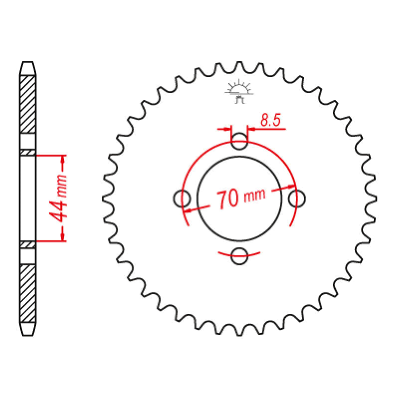 ITL SPR.RR.22T 520P LT80 89-06 64511-40B10 (JTR-1795) 111519