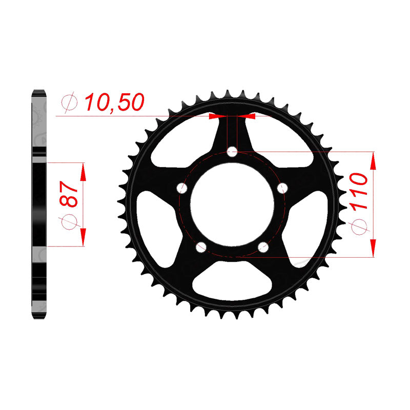 AFAM SPR.RR.46T 520P SVF650 GLADIUS 09-11 (14405-46) 14405-46