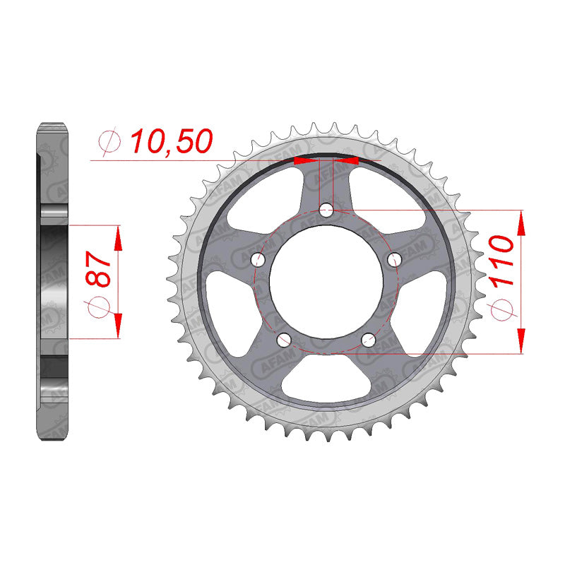 AFAM AFAM RR.48T 530P GSX600F/SK 89-06  64511-20C20. 14601-48