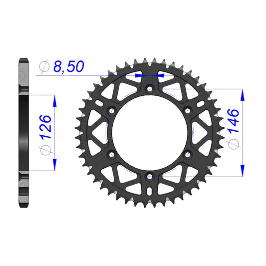 AFAM SPR.RR.RM125/250 80-04 49T (15203-49). 15203_49