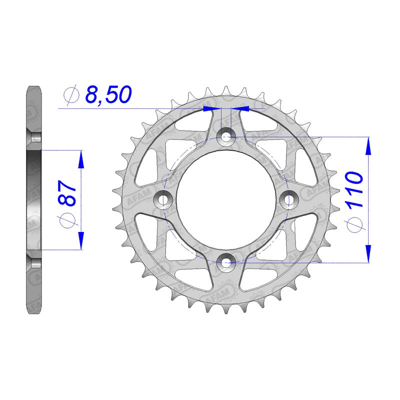 AFAM SPR.RR.TY250L 84 42T (13311-42). 13311-42