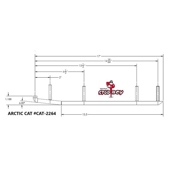 STUD BOY SHAPER BAR 9" CAT-S2264-90