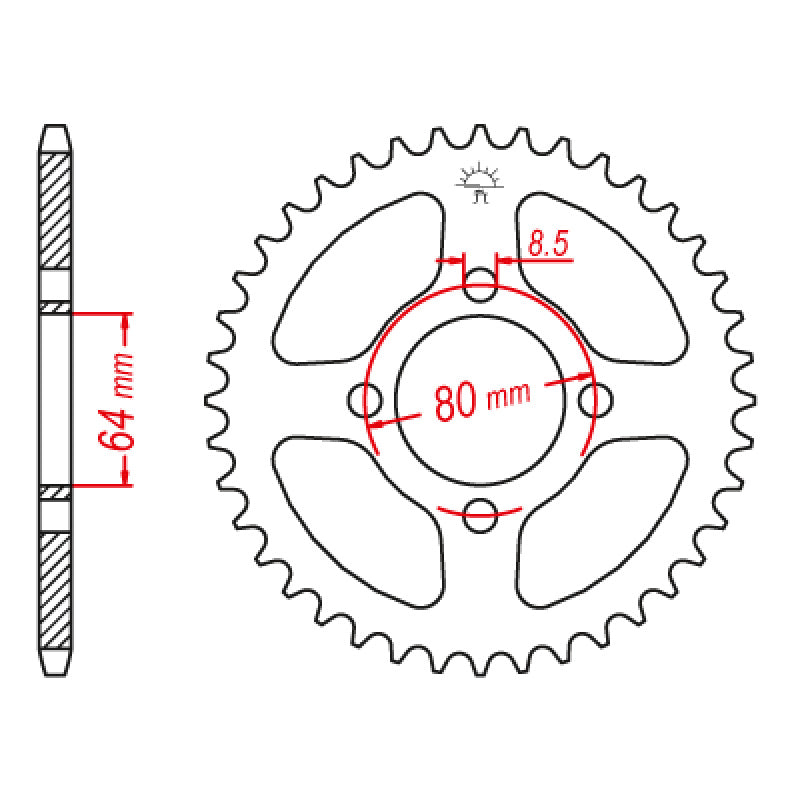 ITL SPR.RR.21W/2U2-25432-10 32T. 111660