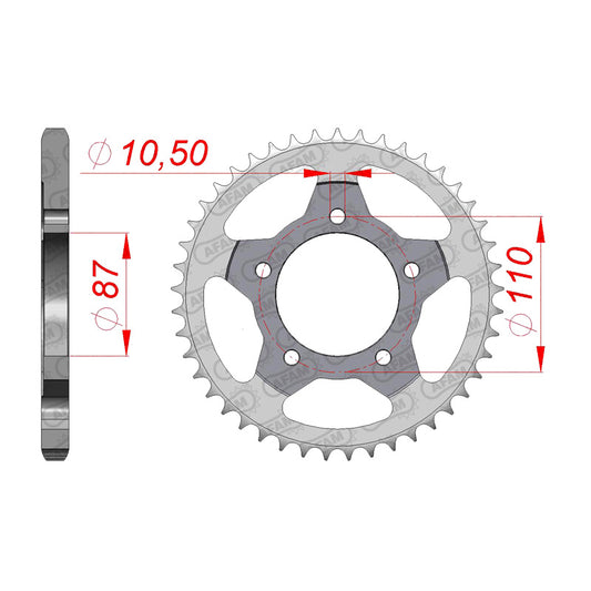 AFAM AFAM RR.46T 525P 5H SV650 ETC.. 14404-46T 14404-46