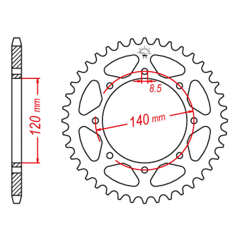 ITL SP.RR.43T 520P -1260 KLR650 90-09 ETC   (JTF-487) 111771