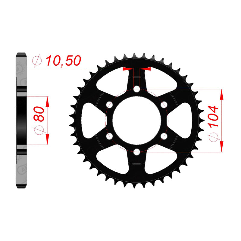 AFAM SP.RR.42T 525P ZX6/RZX7Z1000ZX10 ETC 16610-42 16610-42