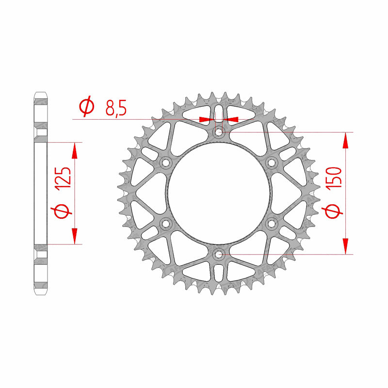 AFAM AFAM SPROCKET SLK KTM/HUSABERG MODELS 49T 71304SLK_49