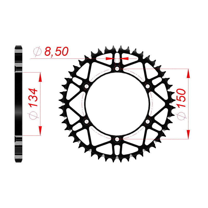 AFAM AFAM SPROCKET SLK KAWASAKI  SUZUKI (04-06) 51T 16206SLK_51