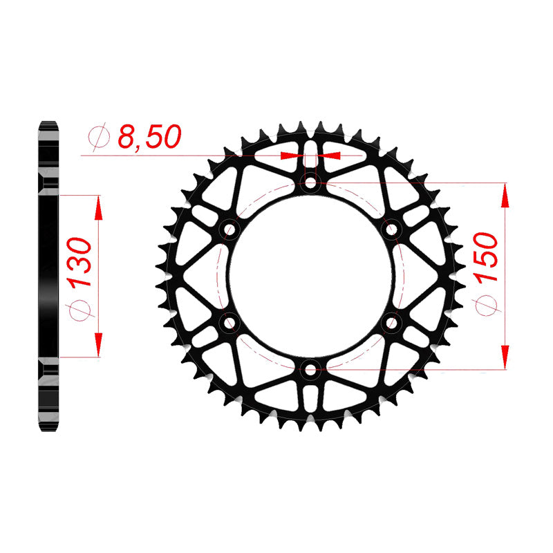 AFAM AFAM SPROCKET SLK YAMAHA MODELS 47T 12323SLK_47