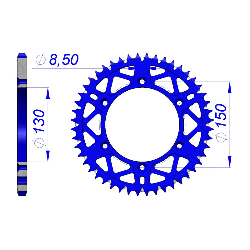 AFAM SPR.BLUE ALLOY 50T 520 SELF CLEAN YAMAHA. 13323PB_50
