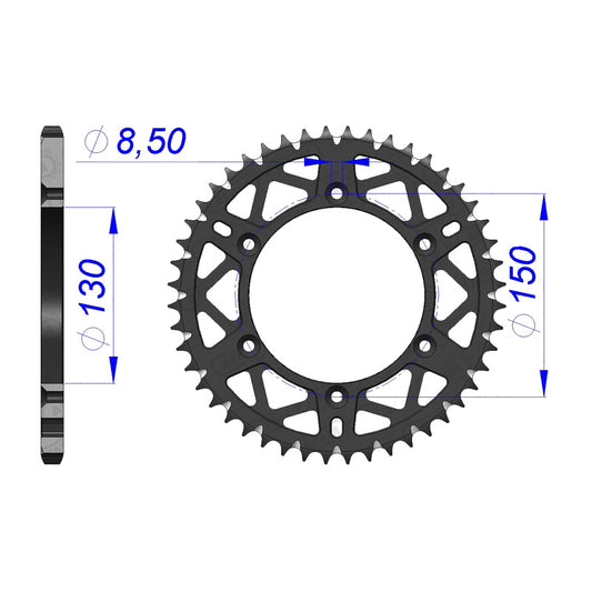 AFAM SP.RR.51T SC ALLOY YZ125 TO 450F 99-12 13323_51