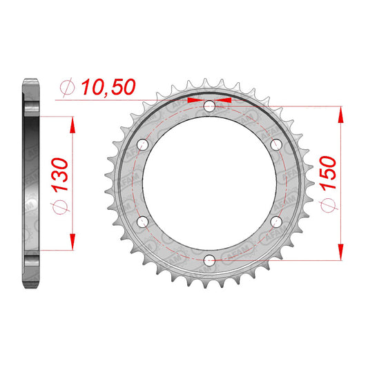 AFAM AFAM RR.SPR. 39T 525 FZ8 10-12 12606-39