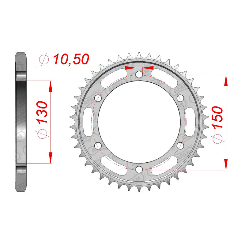 AFAM AFAM RR.SPR. 42T 525 FZ8 10-12 12606-42