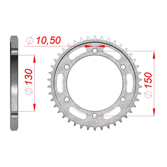 AFAM AFAM RR.SPR. 46T 525 FZ8 10-12 12606-46