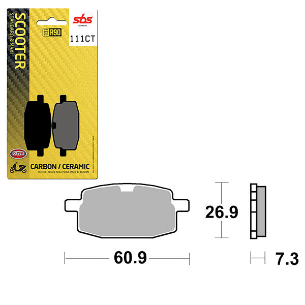 SBS CARBON BRAKE PAD  6210111100