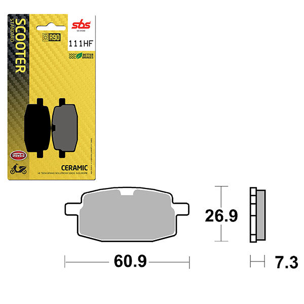 SBS CERAMIC BRAKE PAD  6190111100