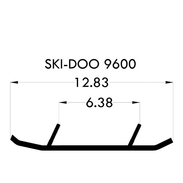 SPX TWIN TRACK CARBIDE 4" SKI-DOO PRO/DS4-9600