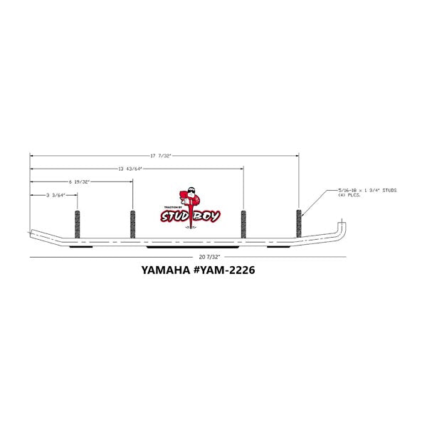 STUD BOY SHAPER BAR 4.5" YAM-S2226-45