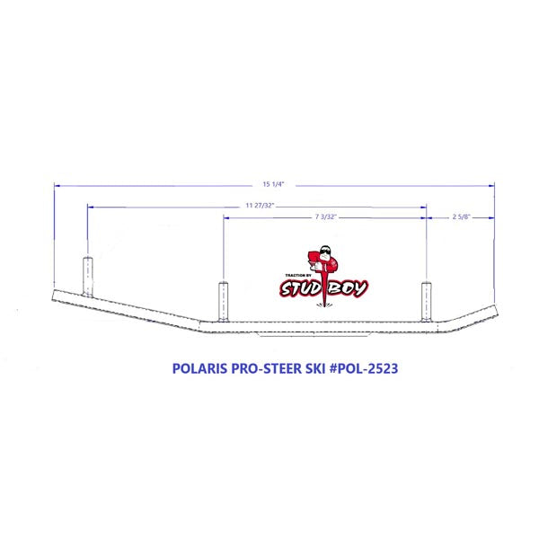 STUD BOY SHAPER BAR 6" POL-S2523-60