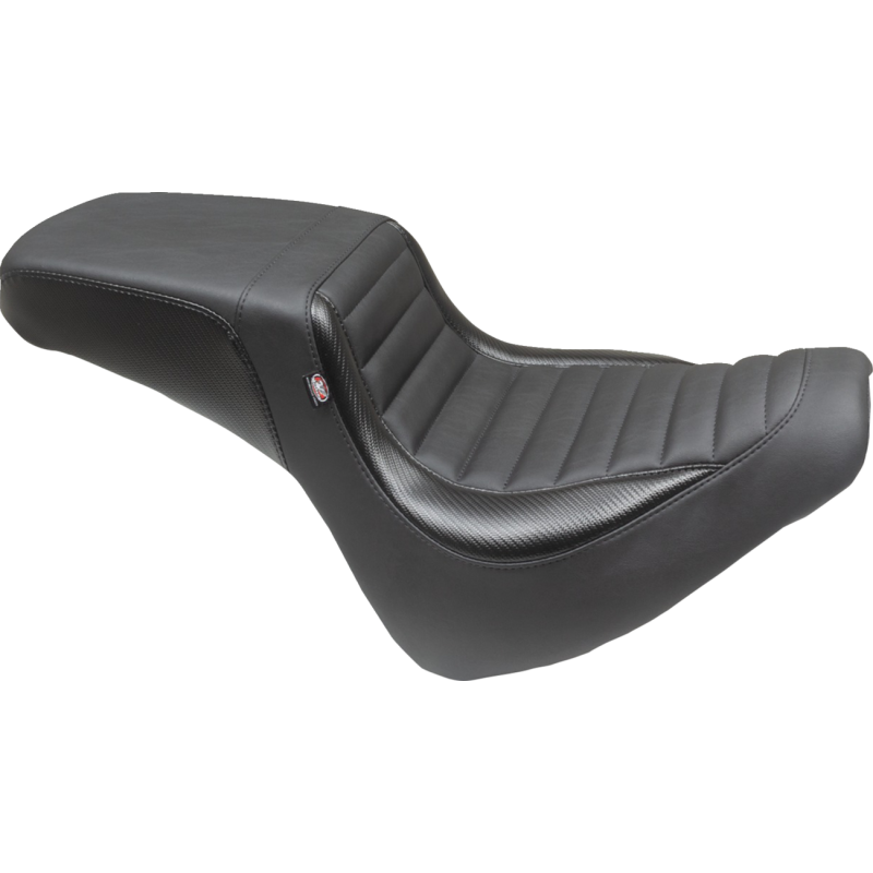 MUSTANG SQUAREBACK 2-UP SEAT  BLACK TUCK-N-ROLL FAT BOB 18-23 76005