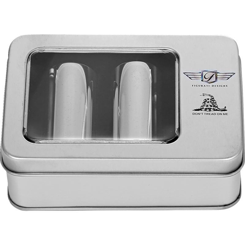FIGURATI DESIGNS ND MAG DOCKING COVERS SILVER WITH DTOM 25.2X46.5MM FD40-DC-25.2/46.5-SS