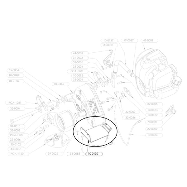 PORTABLE WINCH GUARD PLATE PCW3000 10-0130
