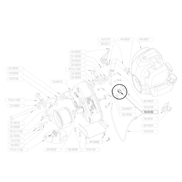 PORTABLE WINCH ENGINE ALUMINUM COUPLING PCW3000 10-0132