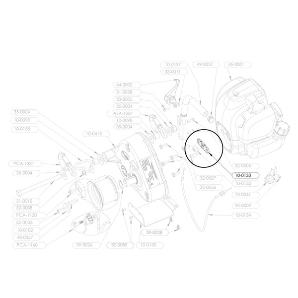 PORTABLE WINCH ENGINE COUPLING PLATE PCW3000 10-0133