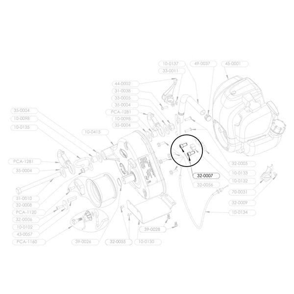 PORTABLE WINCH SHCS M8-1.25X16MM BK 32-0007