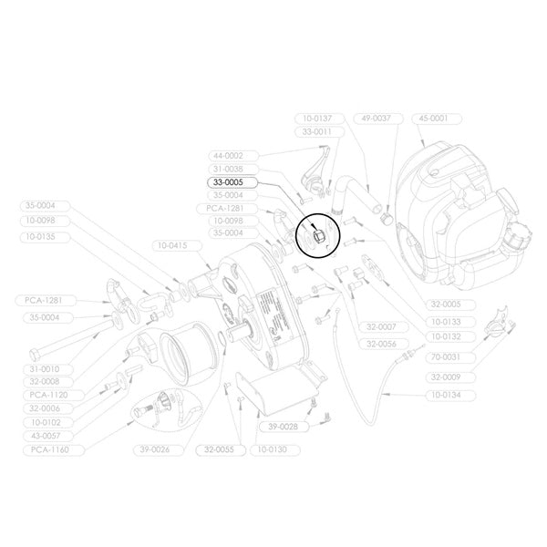 PORTABLE WINCH NUT 1/2-13 NYLON ZN 33-0005