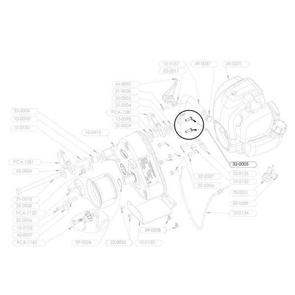 PORTABLE WINCH BHCS M6-1X20MM SS 32-0005
