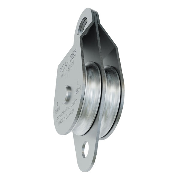 PORTABLE WINCH SNATCH BLOCK DOUBLE SWING SIDE SS 76MM PCA-1283