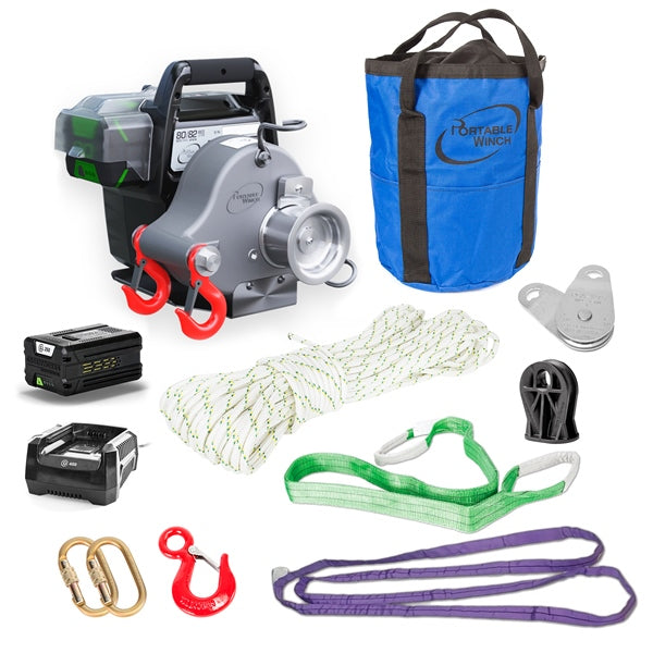 PORTABLE WINCH WINCH KIT BATTERY 80/82V W/ACCESSORY PCW3000-LI-A