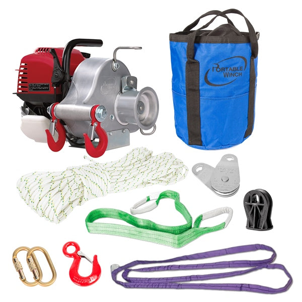 PORTABLE WINCH WINCH KIT GAS GX35 W/ACCESSORY PCW3000-A